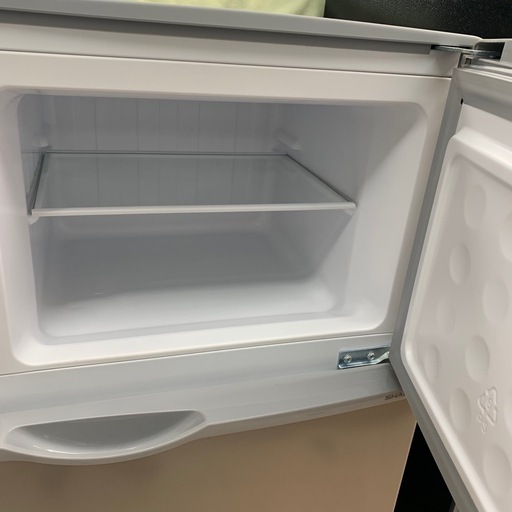 美原店 SHARP 2ドア 冷凍冷蔵庫 SJ-H13E 2019年製 シルバー 128L　耐熱100℃トップテーブル