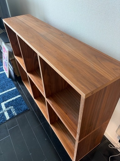 無印　スタッキングシェルフ　ウォルナット