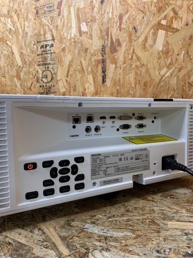 A8250132 リコー RICOH PJ WUL6281 DLP プロジェクター W484D585H200 レンズリング欠損 リモコ