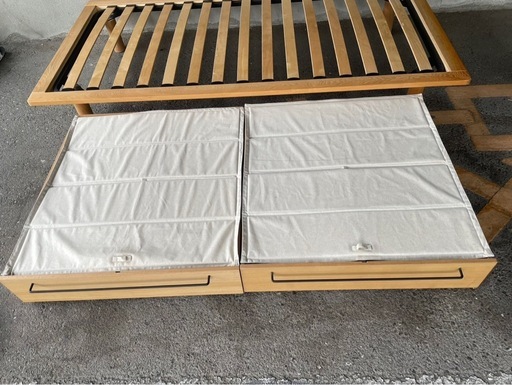◆早い方優先！！　無印良品　人気のシングルベット　収納付き☆