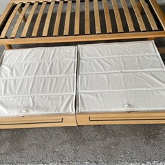◆早い方優先！！　無印良品　人気のシングルベット　収納付き☆の画像