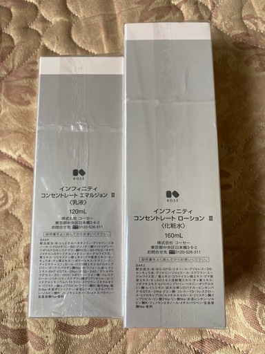 KOSE INFINITY化粧水と乳液