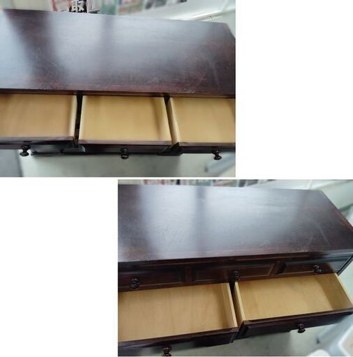 北海道民芸家具 タンス 幅119cm×奥行47cm×高さ98cm 5段チェスト 整理箪笥 収納 家具 和箪笥 古民家  札幌市 中央区