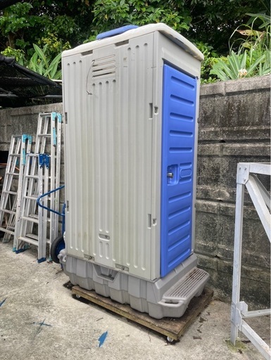 洋式仮設トイレ 中古 ヤード整理のため出品