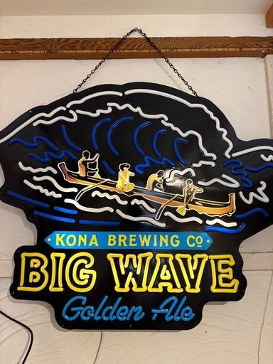 非売品】ハワイネオンサインレアビッグウェーブbigwave hawaiikona
