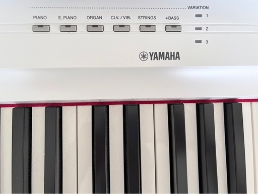YAMAHA ヤマハ P-125  ホワイト　電子ピアノ 