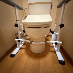トイレ用後付け簡易手すり中古品の画像
