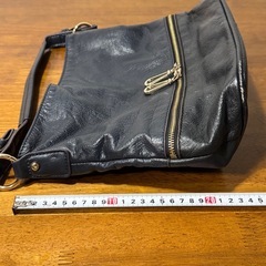 Ane Mone アネモネ ハンドバッグ レザー 黒 紺の画像