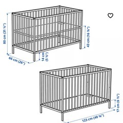 IKEA ベビーベッドの画像