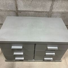 3段 木製 ミニチェスト 小物収納 グレー 幅60cm×奥行35cm×高さ35cm の画像
