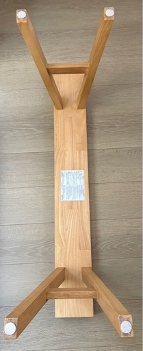 「値下げ」無印良品 木製ベンチ 大 ラバーウッド材