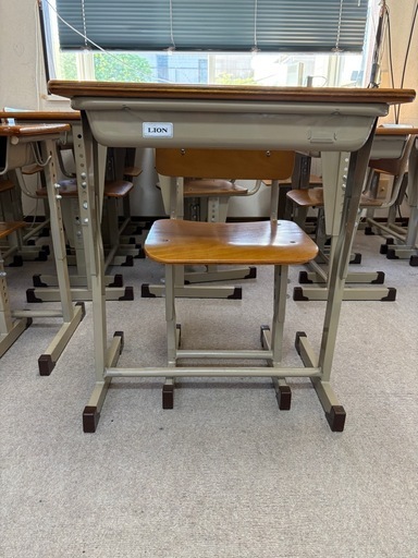 14セット在庫】学校用机・椅子セット LION製 高さ調節可 まとめ買い