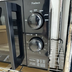 【ほぼ未使用】Yselect 700W 単機能電子レンジ ブラックの画像