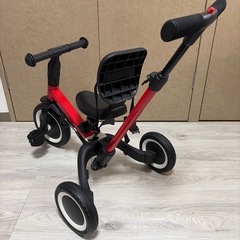 Knight 赤い三輪車 調整可能ハンドル付きの画像