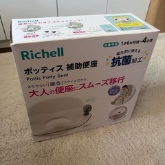 【値下げしました】Richell ポッティス　補助便座【抗菌加工】の画像