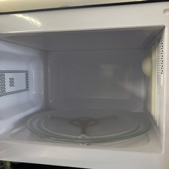ニトリ 電子レンジ ブラック ターンテーブルの画像