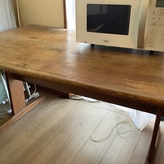 ダイニングテーブルと椅子2つまとめて　キッチンテーブル　台　チェアセットの画像