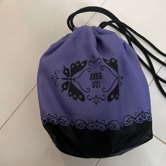 【新品未使用】ANNA SUI アナスイ 折り畳みスリッパ　紫の画像