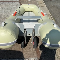 ジョイクラフト ゴムボート ラポッシュ260、トーハツ2馬力船外機、ホンデックス魚探 PS-611CNⅡの画像