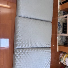高反発 高反発マットレス 洗えるカバー 10cm厚 3つ折り パイル折りたたみ の画像