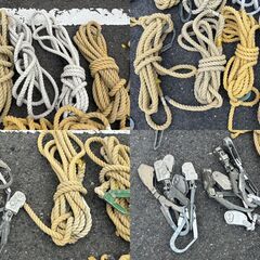 【中古】メーカー・型番不明 親綱ロープ15本/緊張器 セット 【ハンズクラフト佐賀】の画像