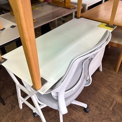 【ジャングル深井店】デスクワゴン付きワークチェアーカーデ ホワイト デスク 家具 堺市 深井【FU1060】の画像
