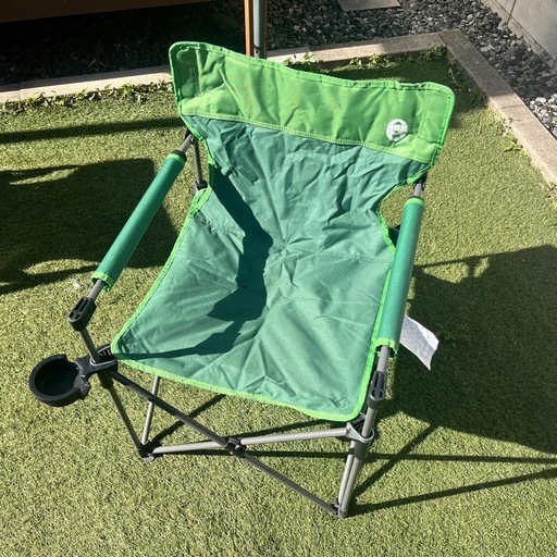 Coleman アウトドアチェア 2脚セット レッド ＆グリーン キャンプ