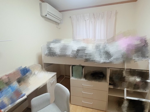ニトリ システムベッドデスク ホワイト ロフトベッド