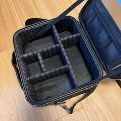メイクボックス　ブラック　ミラー付きの画像