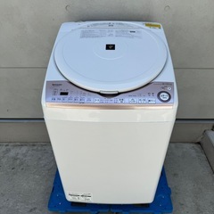 750⭐️分解洗浄済み★2022年製★シャープ　洗濯機　8KG 熱乾燥　インバーターの画像