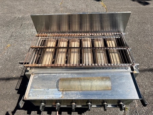 焼き鳥店で短期間使用 リンナイLPガス焼き台 荒磯RGA-406C(A) 【公式通販】