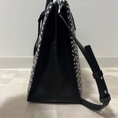 マイケルコース　白黒ヒョウ柄 ハンドバック／ショルダーバック2way 美品の画像