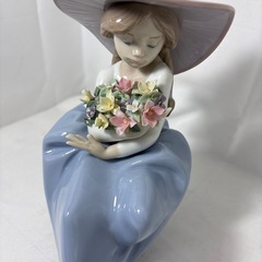 【ジャングル深井店】リヤドロ 花の香りにつつまれて 置物 LLADRO 堺市 深井【FU1071】の画像