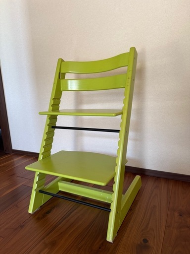 【ストッケ】トリップトラップ（ライムグリーン）完成品お渡し・長く使える名作チェア