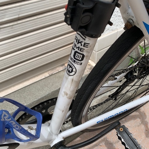訳ありクロスバイク　28インチ　白　シマノ　自転車