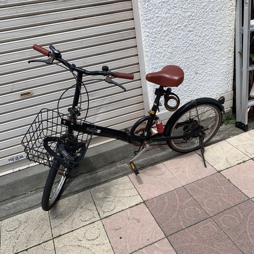 訳あり　FX ホッパー　タイヤ太め　折りたたみ自転車　カゴ付き　