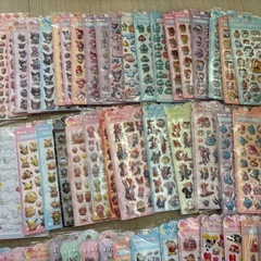 ぷくぷくシール まとめ売り 70枚の画像
