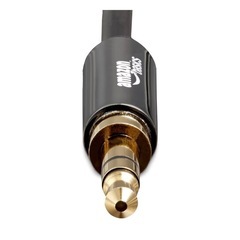 mazonベーシック(Amazon Basics) オーディオケーブル AUX ステレオミニプラグ スピーカー用 3.5mm 2.4m ブラックの画像