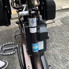 YAMAHA PAS Kiss 電動アシスト自転車 12.3Ah 後ろチャイルドシート付きの画像