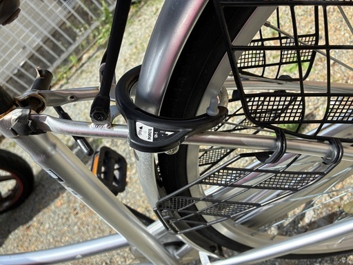 自転車　26インチ　シルバー