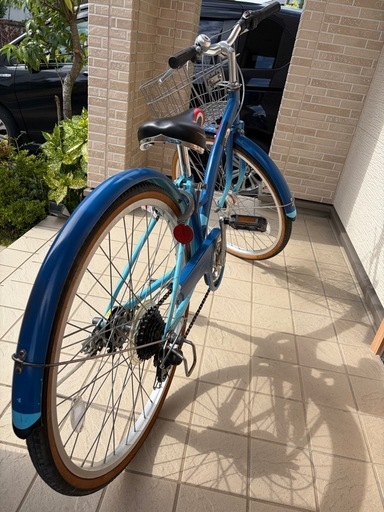 子ども用自転車 カゴ付き ブルー 24インチ 