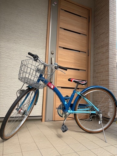 子ども用自転車 カゴ付き ブルー 24インチ 