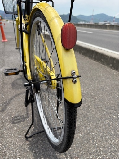 【整備士による点検済】　☆前後良品中古タイヤ☆   26インチ軽快車　 防犯登録料込価格︎‼︎