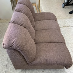 【ジモティー割引で最大15％OFF⭐️】2人掛け ソファー ブラウンの画像