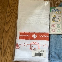 ドワンゴジェイピーストア サウナハット＆タオル＆シールおまけつき　ニコニコ動画懸賞当選品の画像