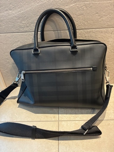 BURBERRY バーバリー ロンドンチェック ビジネスバッグ ブリーフケース 黒
