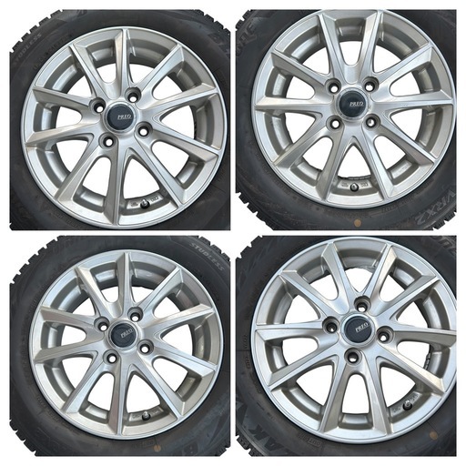 【23年製1シーズンのみ使用】ブリヂストン VRX2 165/65R14 アルミホイール付4本セット 溝たっぷり