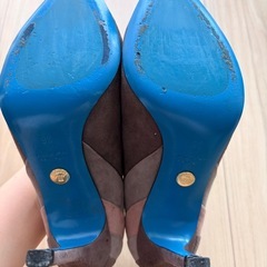 LORIBLU ロリブルー スエード パンプス 36 ブラウン系 イタリア製の画像