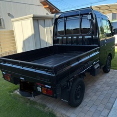 【車検R9年3月】R3年式 ハイゼットジャンボ SAⅢt 4WD 5MT 黒 スマアシ/純正LED/希少レバー式4WDの画像