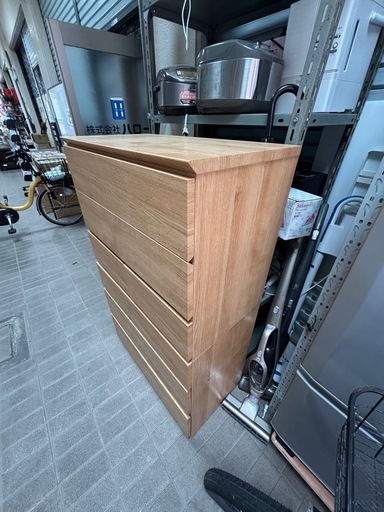 ニトリ】ハイチェスト(クエス 80-6HC LBR)が買取入荷しました！